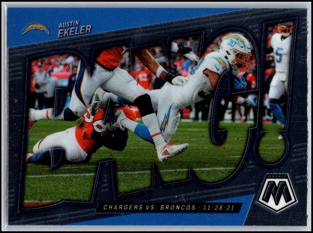 2022 Panini Mosaic #B-7 Austin Ekeler Bang!