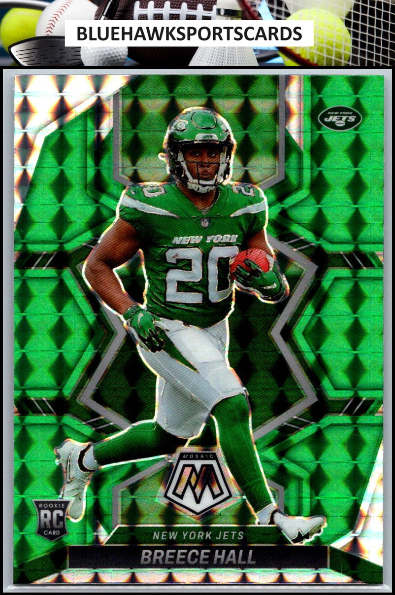 2022 Panini Mosaic #307 Breece Hall Mosaic Green