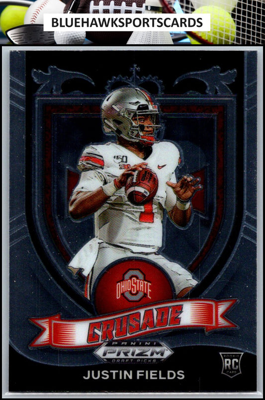 2021 Panini Prizm Draft Picks Collegiate #163 Justin Fields