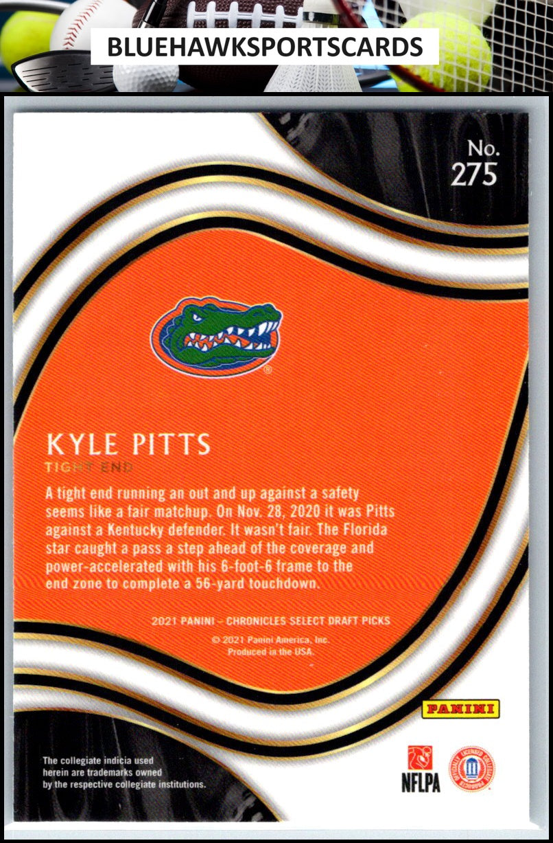 2021 Panini Chronicles Draft Picks #275 Kyle Pitts Select Base Silver