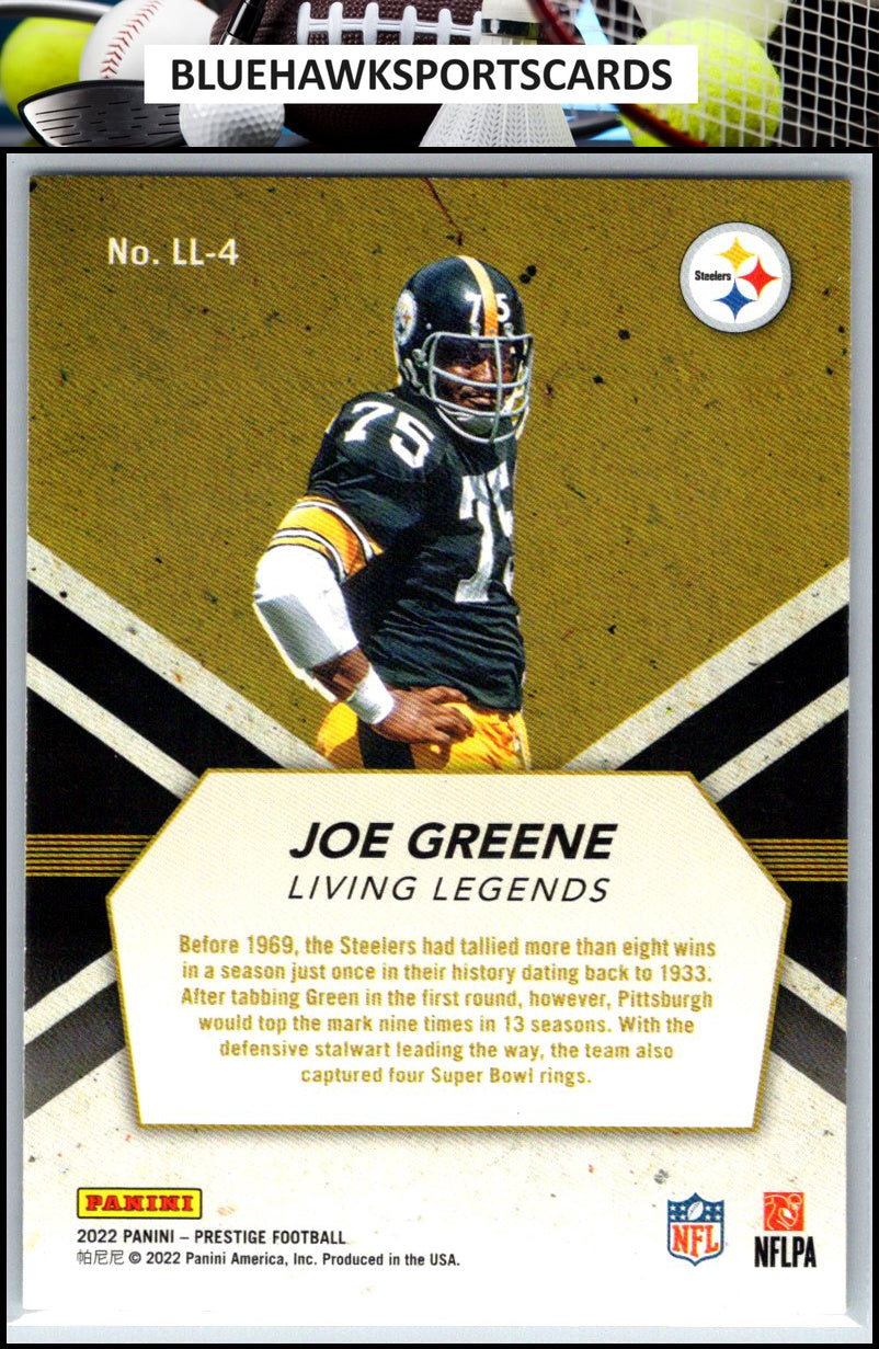 2022 Panini Prestige #LL-4 Joe Greene Living Legends