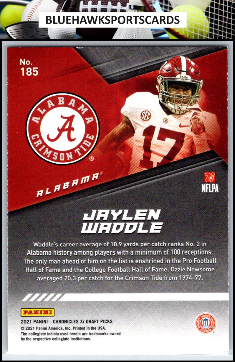 2021 Panini Chronicles Draft Picks #185 Jaylen Waddle Bronze