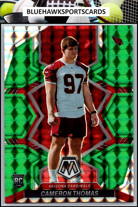 2022 Panini Mosaic #398 Cameron Thomas Mosaic Green