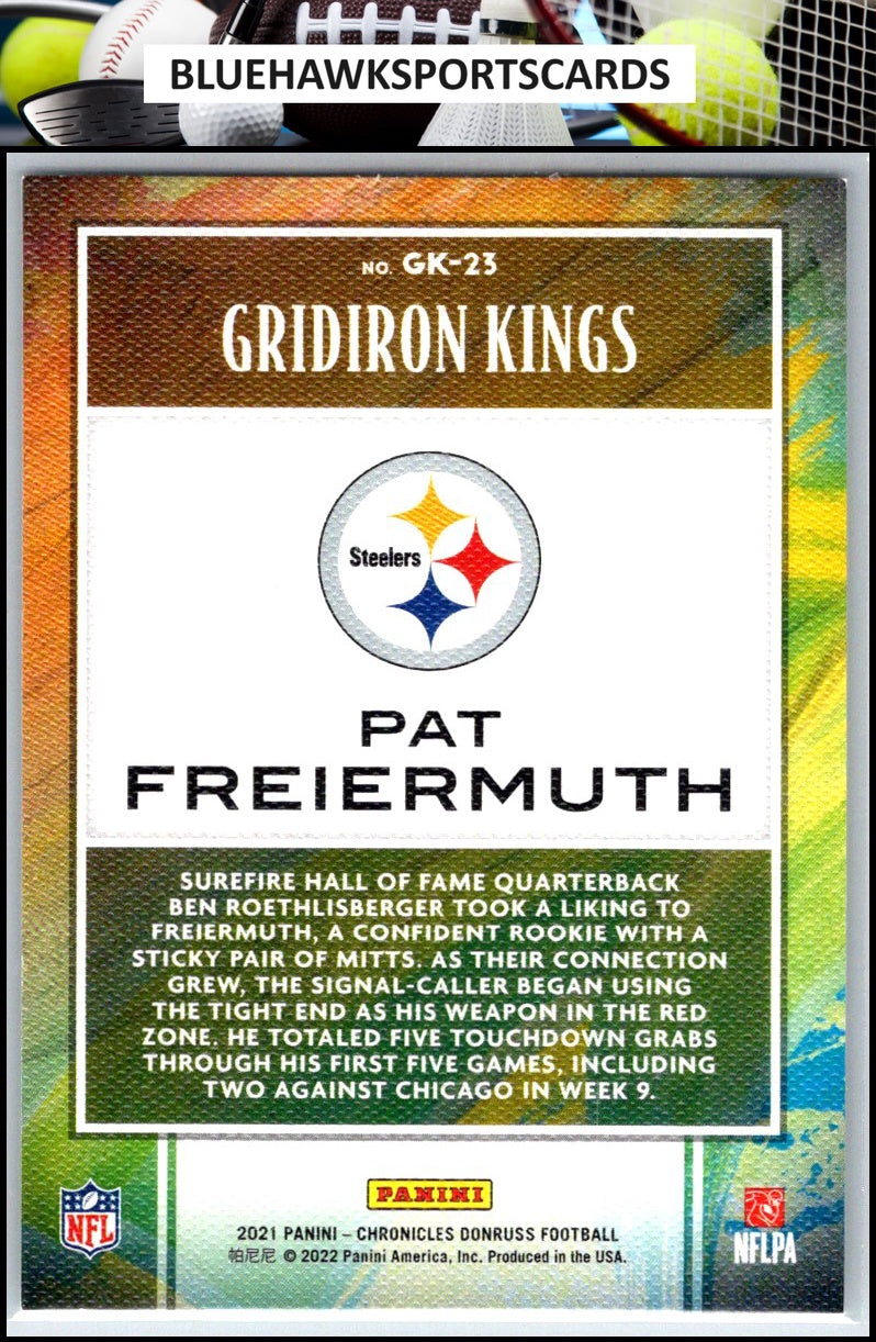 2021 Panini Chronicles #GK-23 Pat Freiermuth Gridiron Kings
