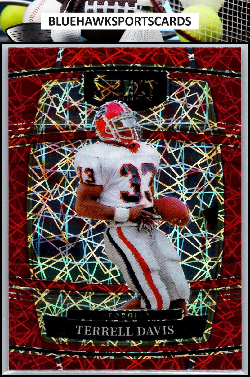 2022 Panini Select Draft Picks #57 Terrell Davis Red Lazer Prizm