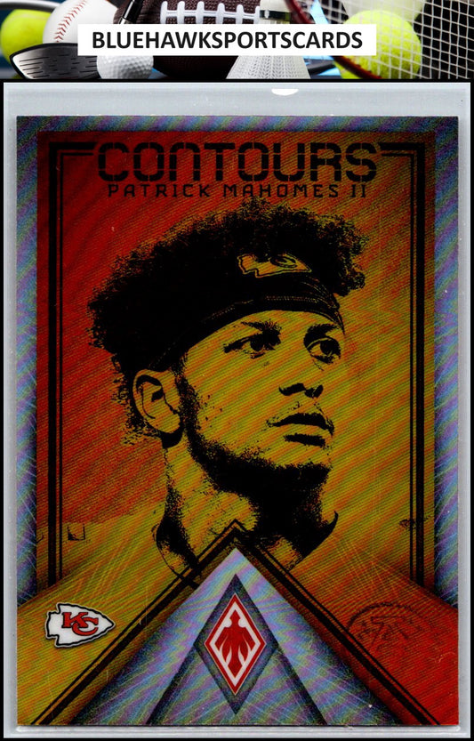 2022 Panini Phoenix #CT-1 Patrick Mahomes II Contours Silver Lazer