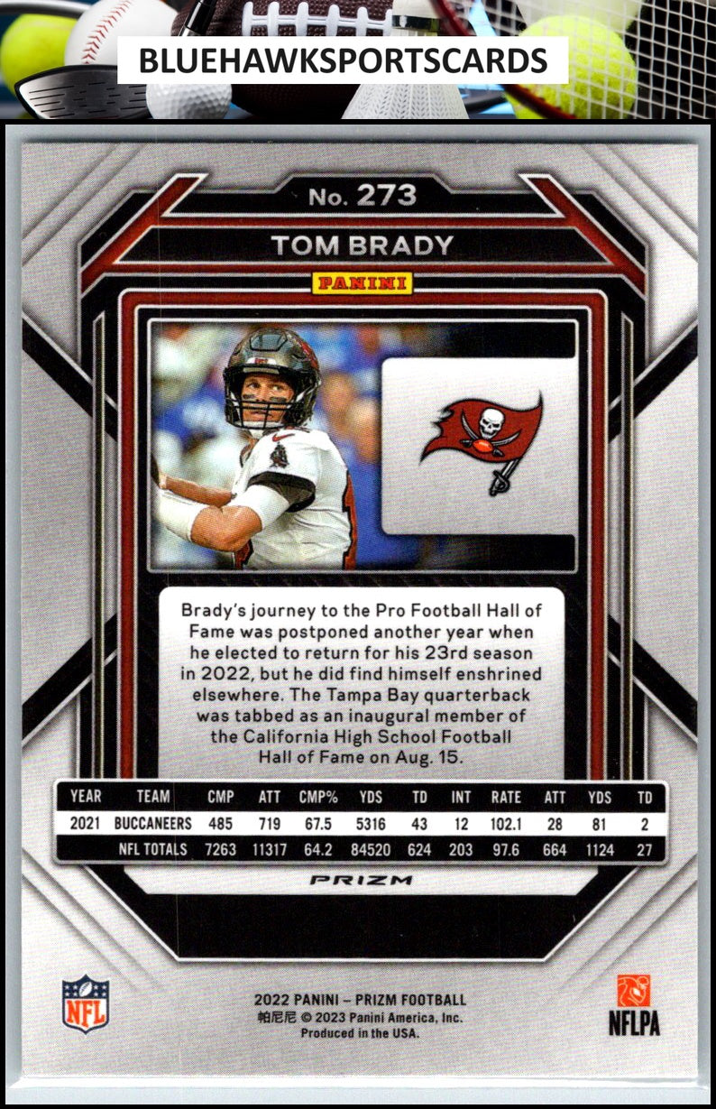2022 Panini Prizm #273 Tom Brady Green