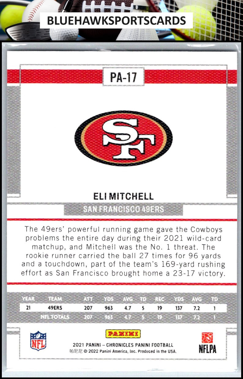 2021 Panini Chronicles #PA-17 Eli Mitchell Panini