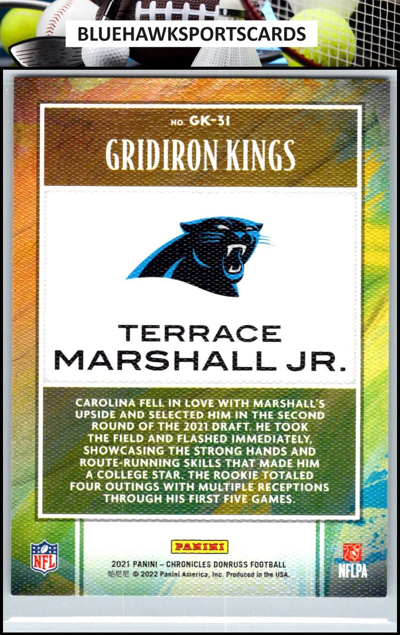 2021 Panini Chronicles #GK-31 Terrace Marshall Jr. Gridiron Kings Bronze