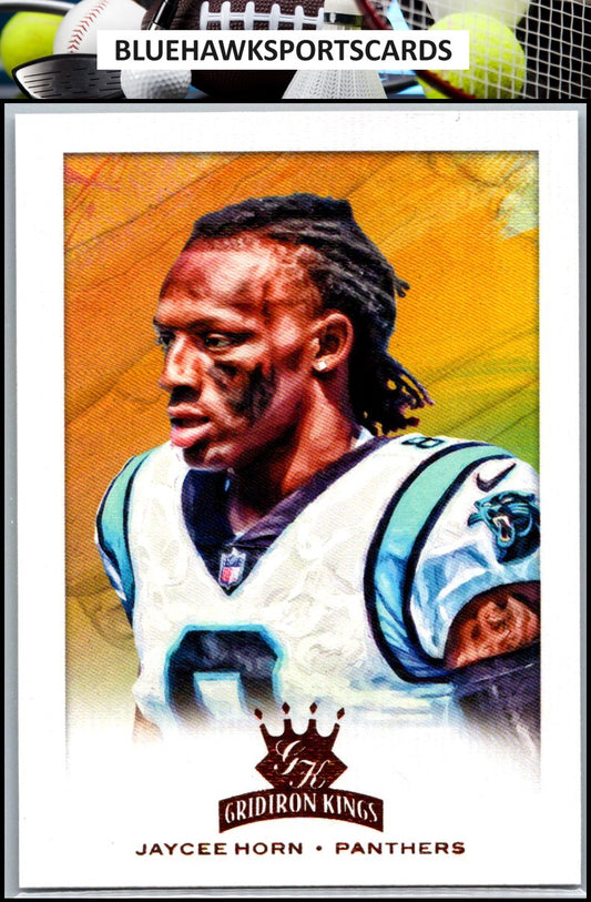 2021 Panini Chronicles #GK-36 Jaycee Horn Gridiron Kings Bronze