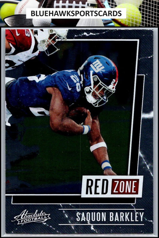 2020 Panini Absolute #RZ-SB Saquon Barkley Red Zone