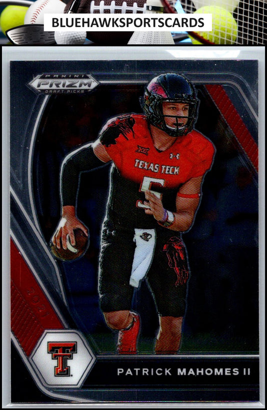 2021 Panini Prizm Draft Picks Collegiate #7 Patrick Mahomes II