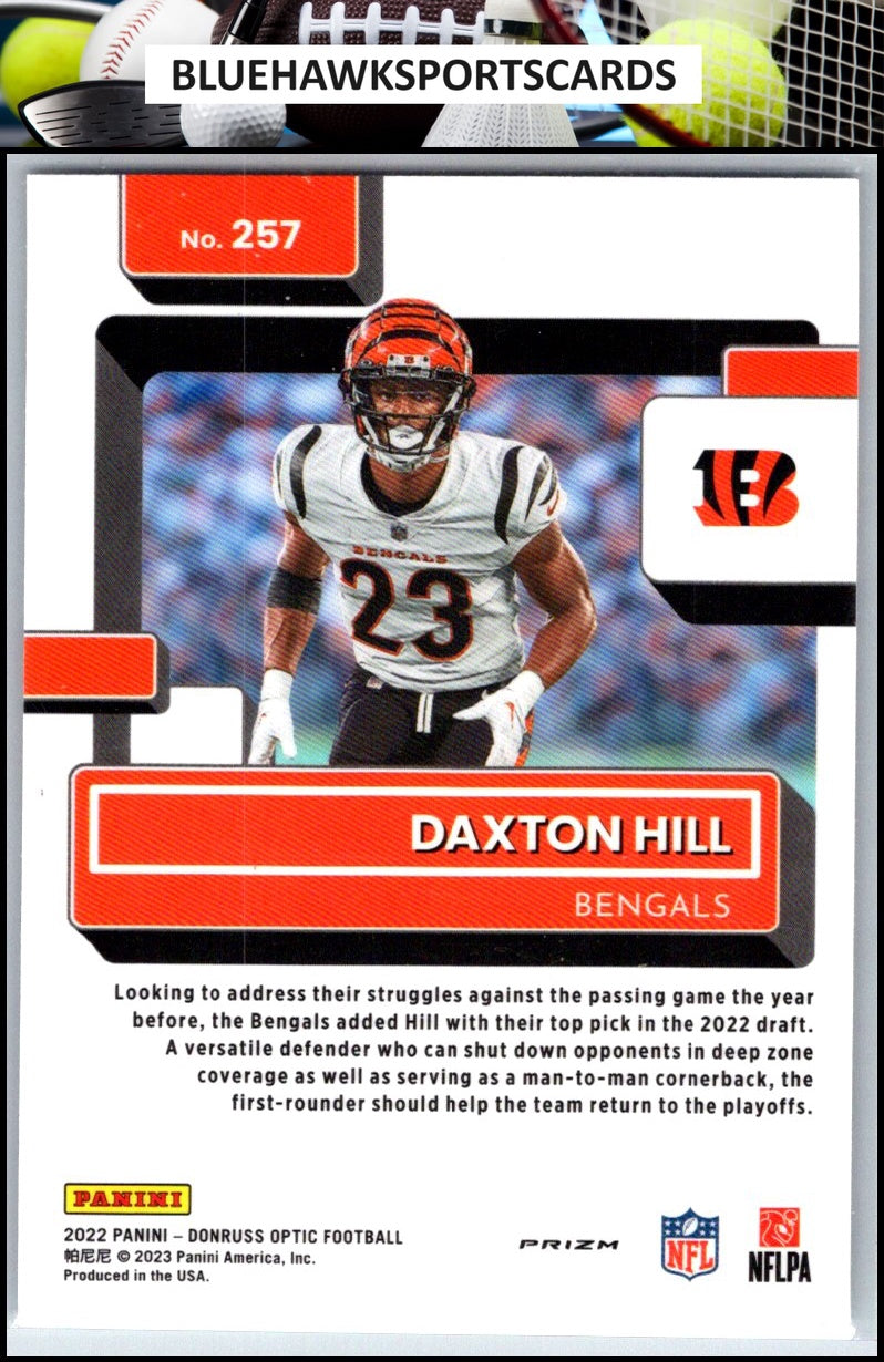 2022 Donruss Optic #257 Daxton Hill Stars