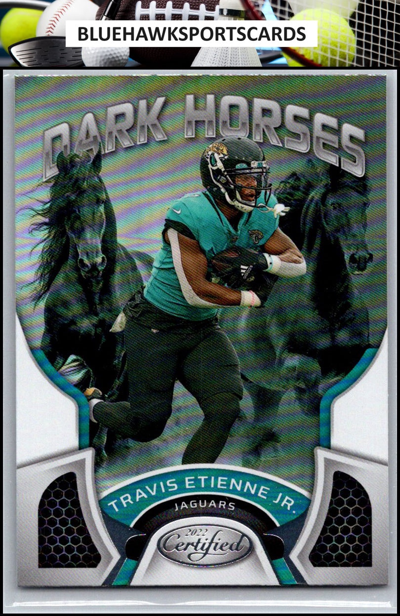 2022 Panini Certified #DH-11 Travis Etienne Jr. Dark Horses