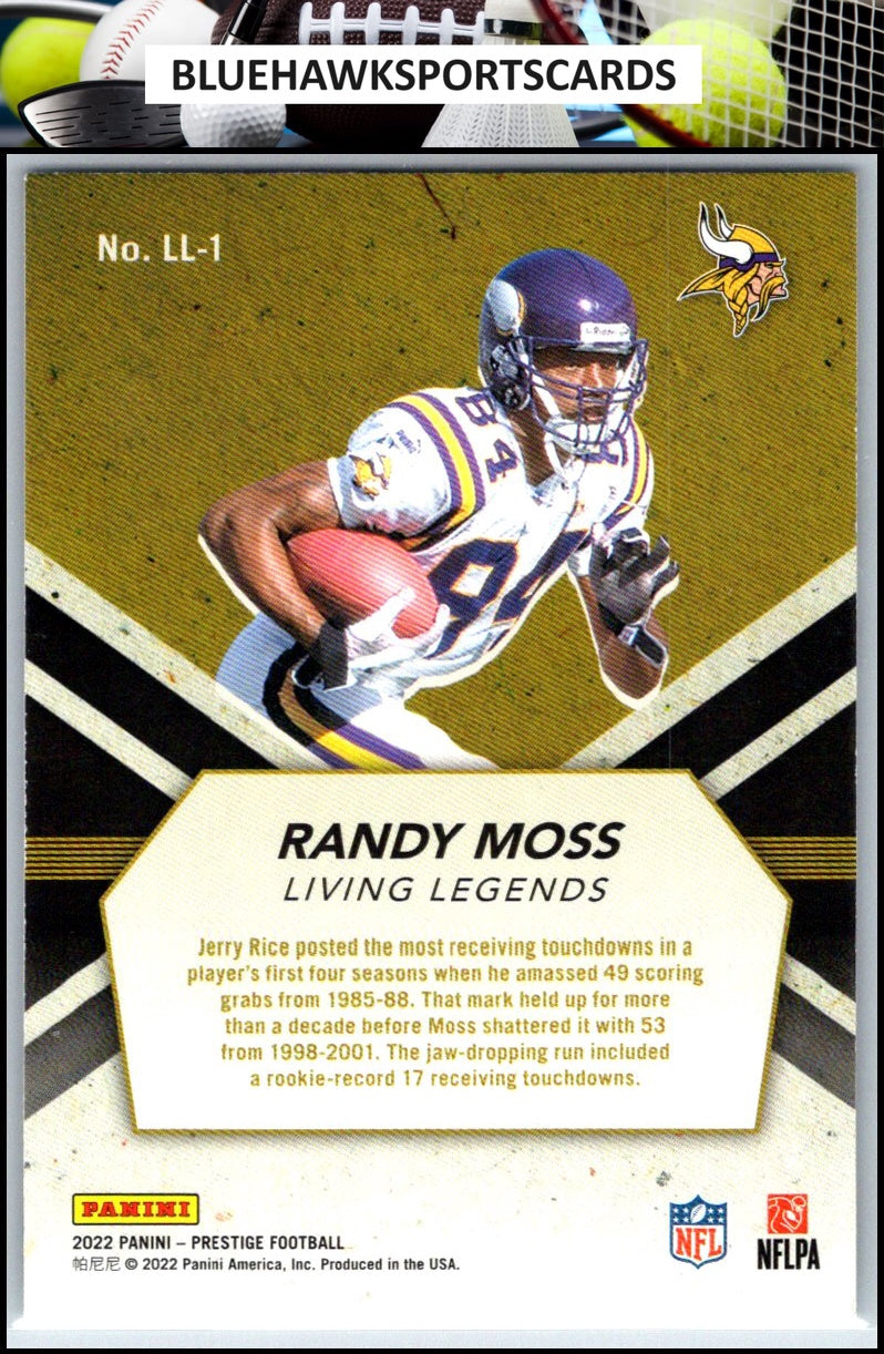 2022 Panini Prestige #LL-1 Randy Moss Living Legends