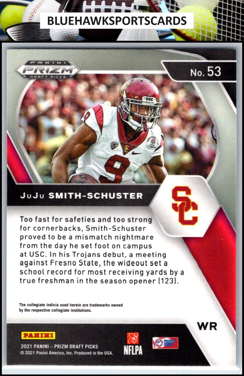 2021 Panini Prizm Draft Picks Collegiate #53 JuJu Smith-Schuster