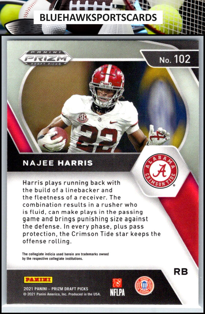 2021 Panini Prizm Draft Picks Collegiate #102 Najee Harris