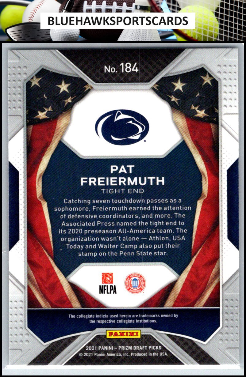 2021 Panini Prizm Draft Picks Collegiate #184 Pat Freiermuth
