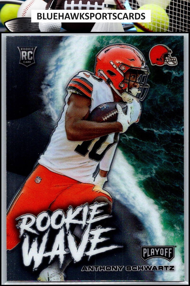 2021 Panini Playoff #RW-ASC Anthony Schwartz Rookie Wave