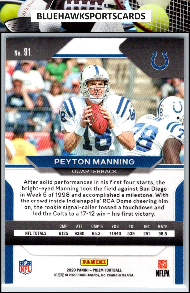 2020 Panini Prizm #91 Peyton Manning