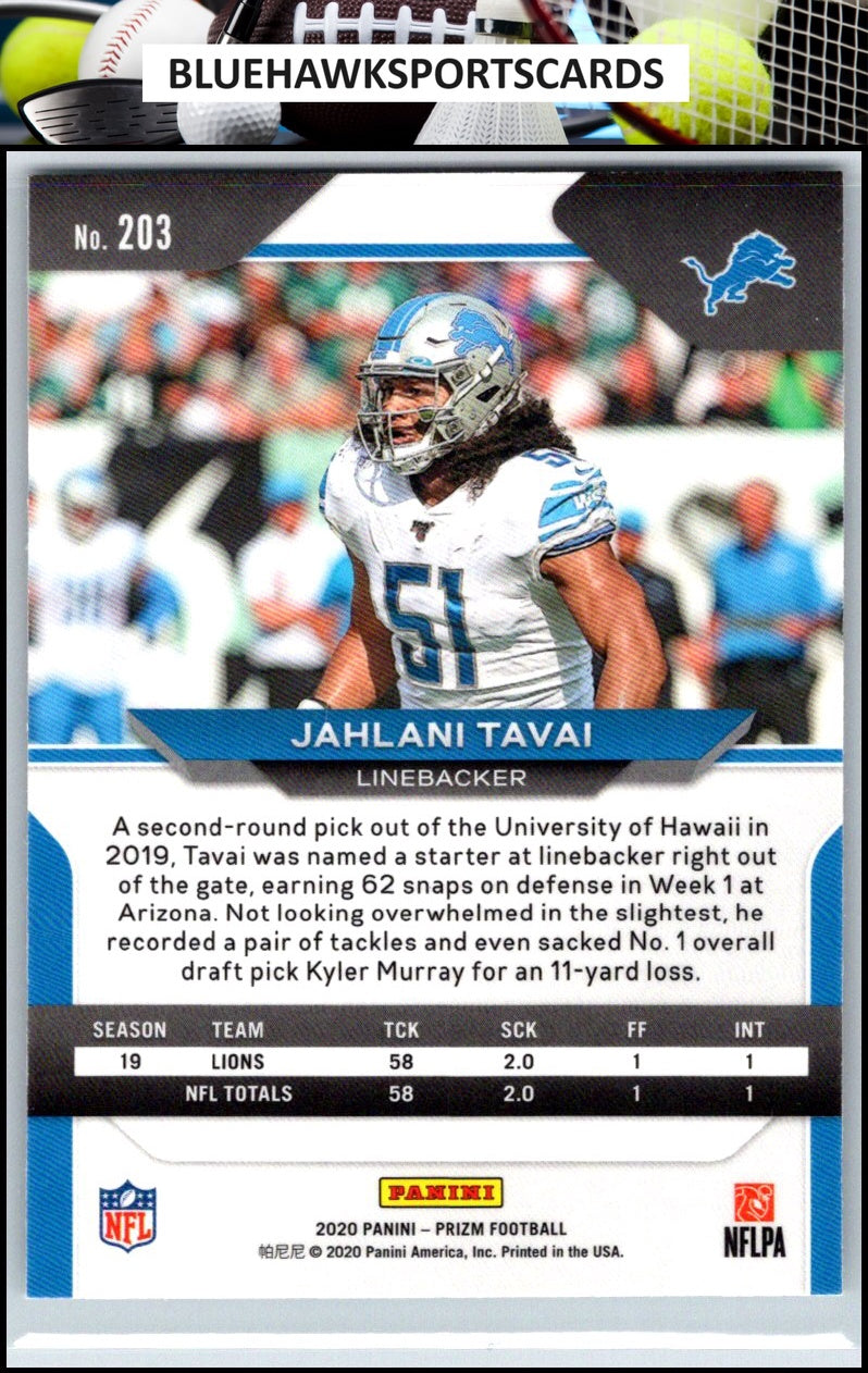 2020 Panini Prizm #203 Jahlani Tavai