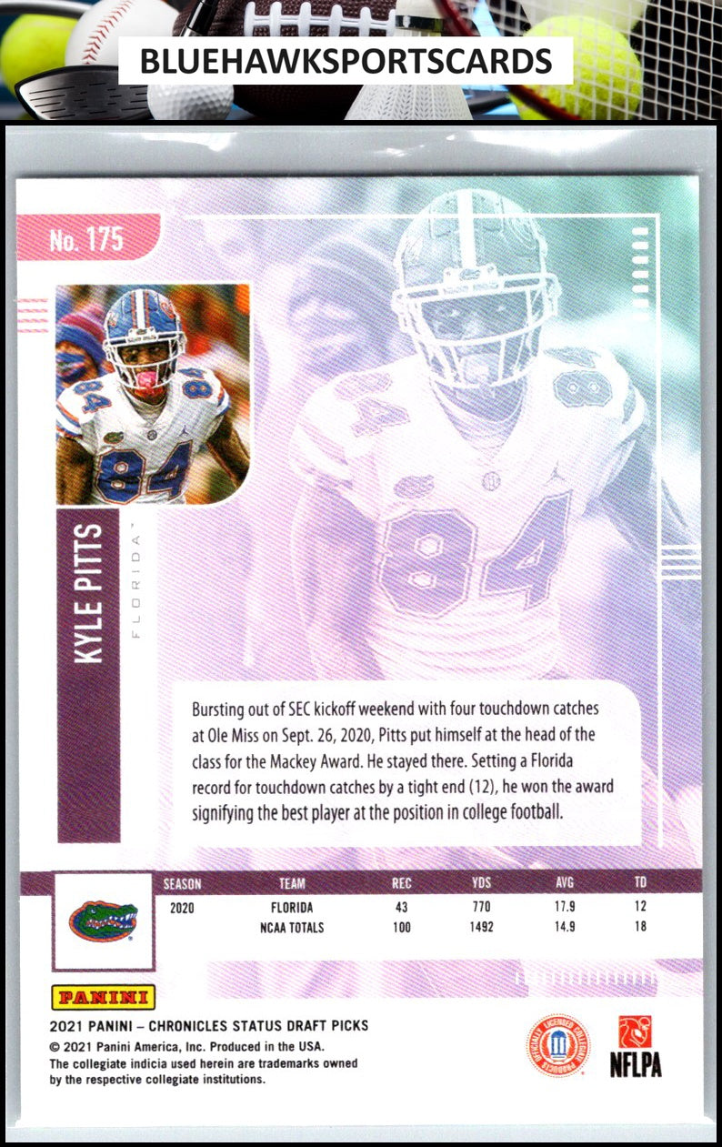 2021 Panini Chronicles Draft Picks #175 Kyle Pitts Pink
