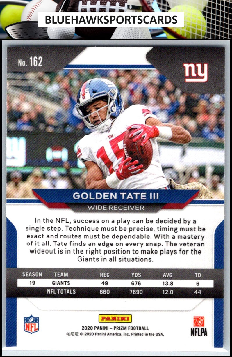 2020 Panini Prizm #162 Golden Tate III