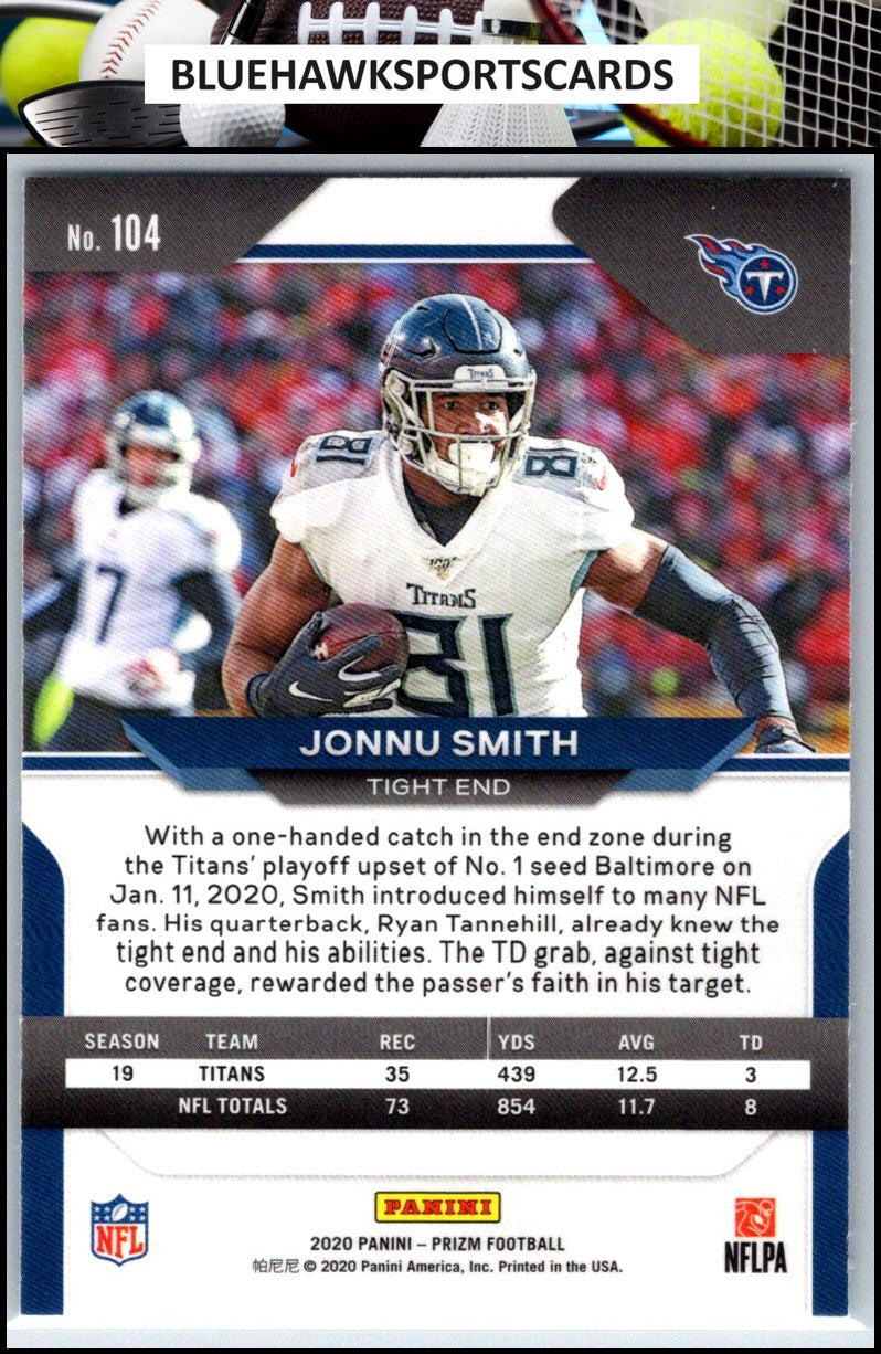 2020 Panini Prizm #104 Jonnu Smith