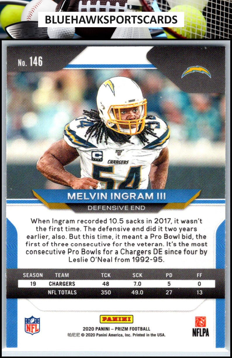 2020 Panini Prizm #146 Melvin Ingram III