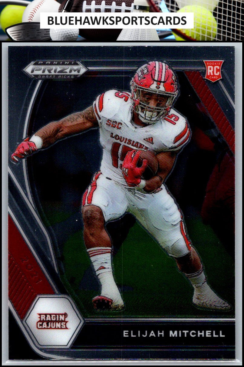 2021 Panini Prizm Draft Picks Collegiate #156 Elijah Mitchell