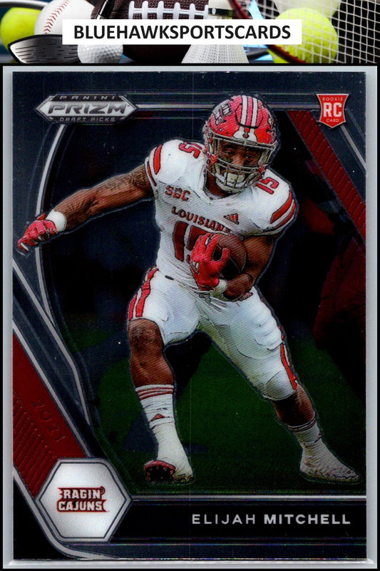 2021 Panini Prizm Draft Picks Collegiate #156 Elijah Mitchell