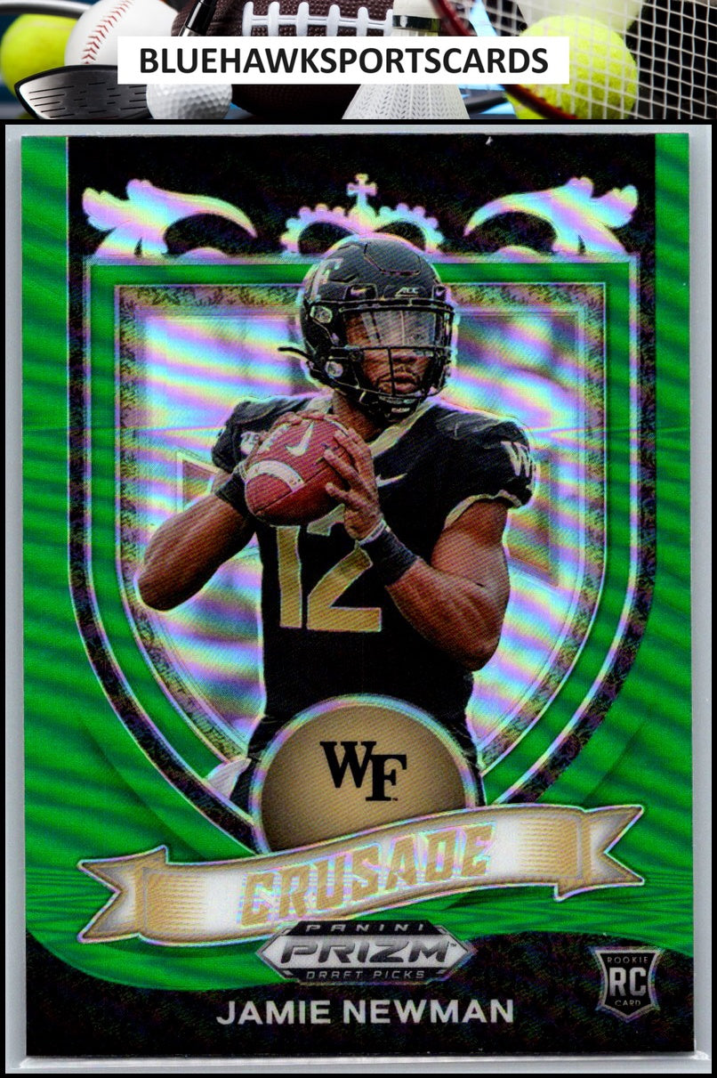 2021 Panini Prizm Draft Picks Collegiate #174 Jamie Newman Green