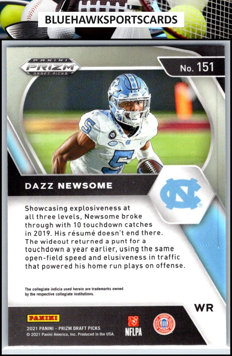 2021 Panini Prizm Draft Picks Collegiate #151 Dazz Newsome