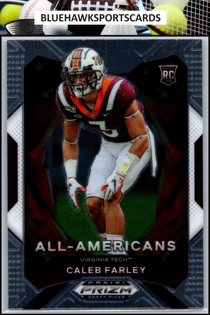 2021 Panini Prizm Draft Picks Collegiate #198 Caleb Farley