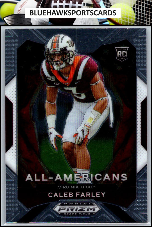 2021 Panini Prizm Draft Picks Collegiate #198 Caleb Farley