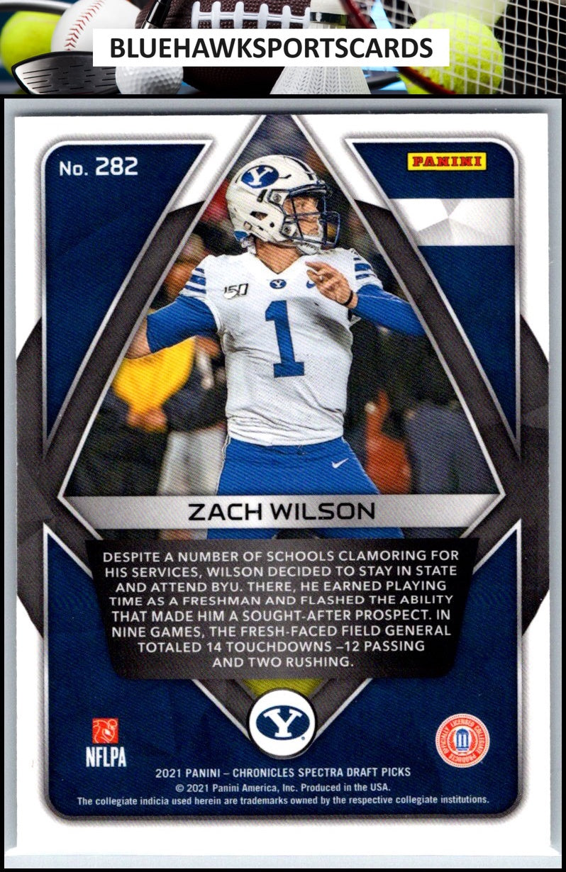 2021 Panini Chronicles Draft Picks #282 Zach Wilson