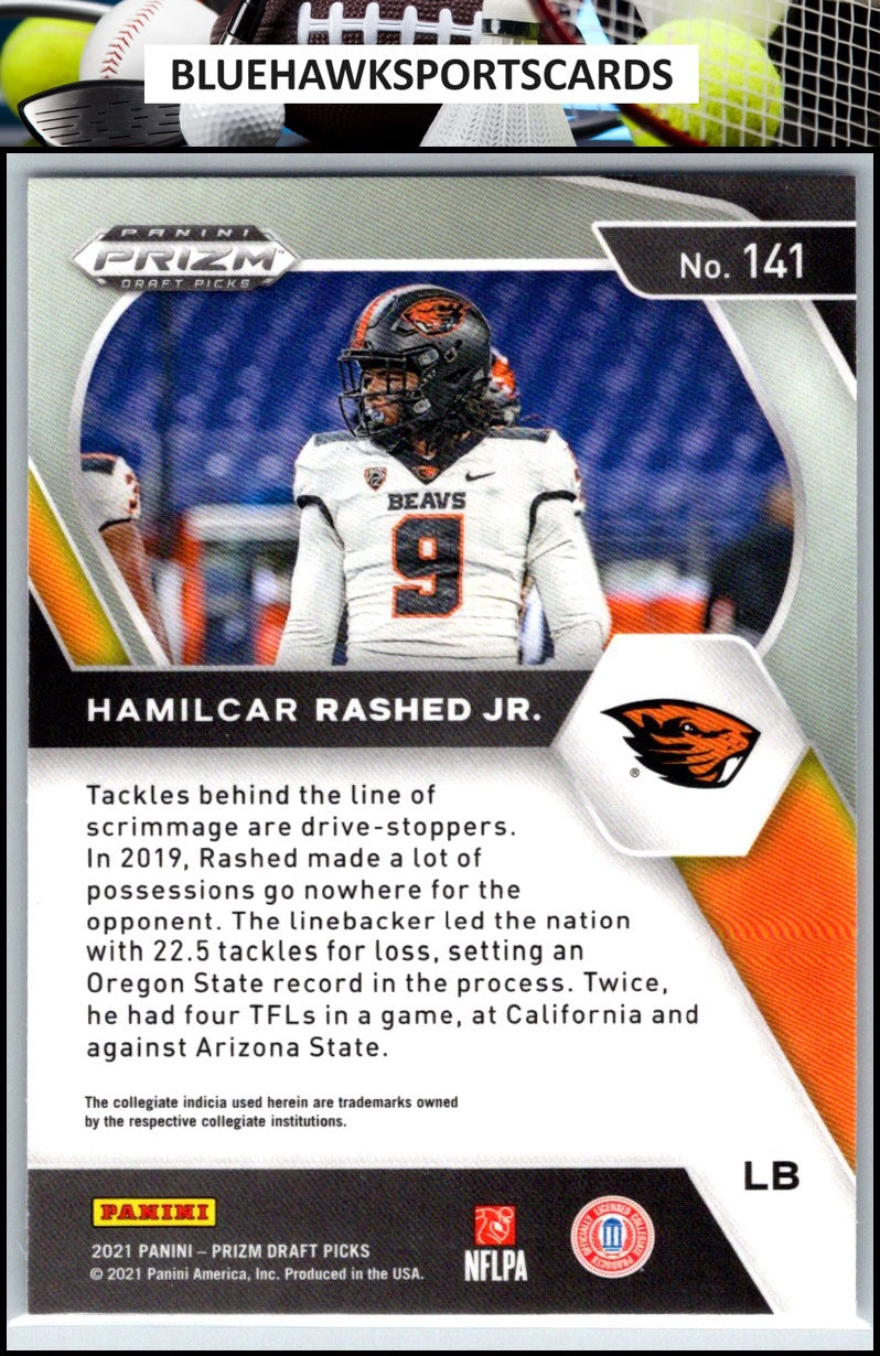2021 Panini Prizm Draft Picks Collegiate #141 Hamilcar Rashed Jr.