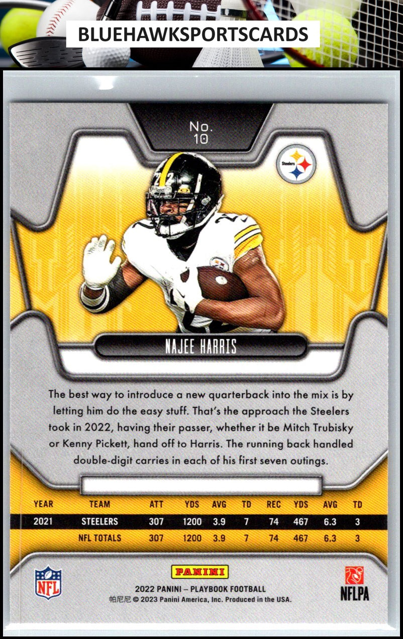 2022 Panini Playbook #10 Najee Harris Mosaic