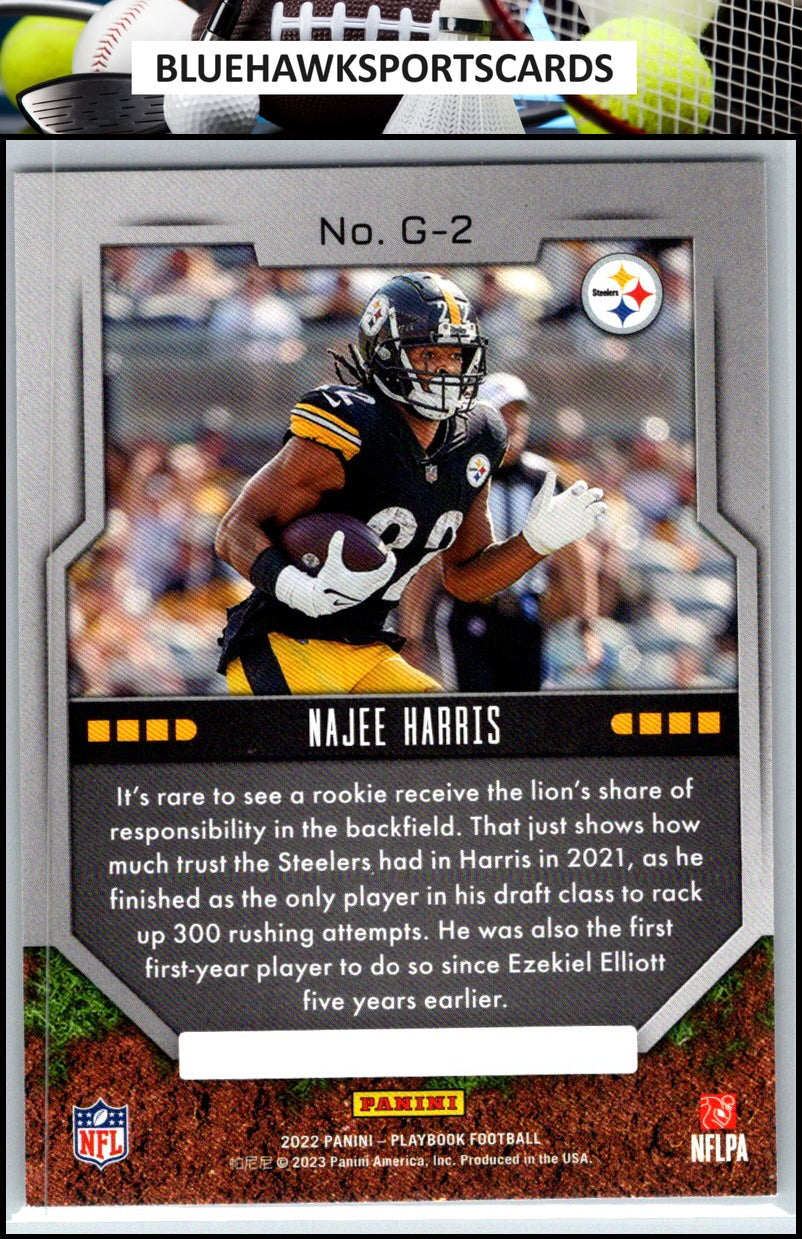 2022 Panini Playbook #G-2 Najee Harris Grounding