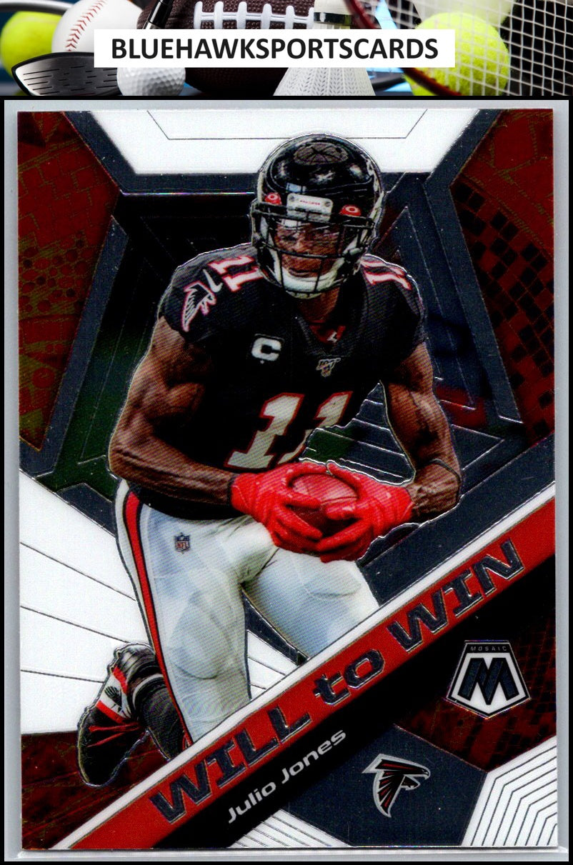 2020 Panini Mosaic #WW8 Julio Jones Will to Win