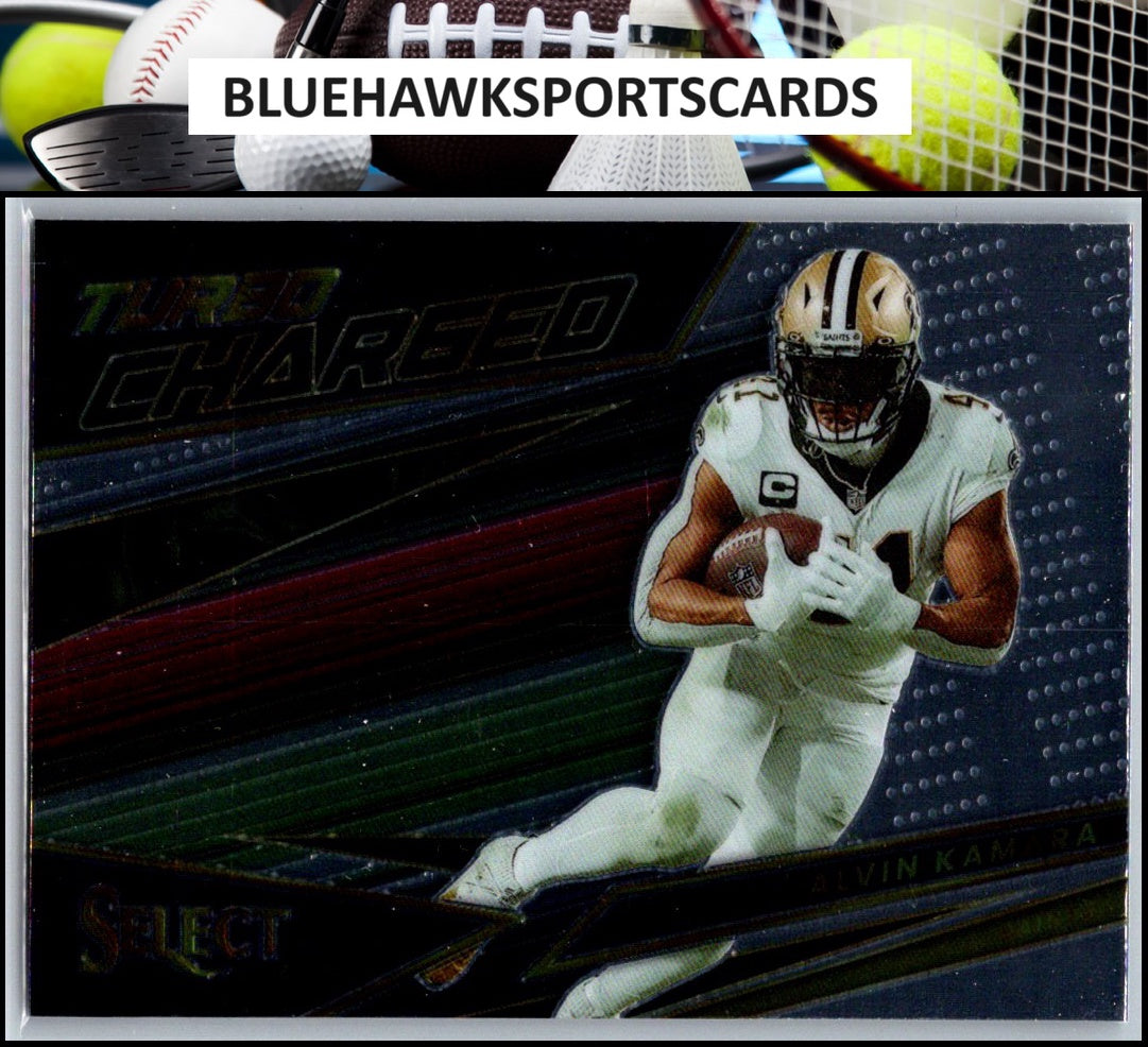 2022 Panini Select #TUR-10 Alvin Kamara Turbocharged