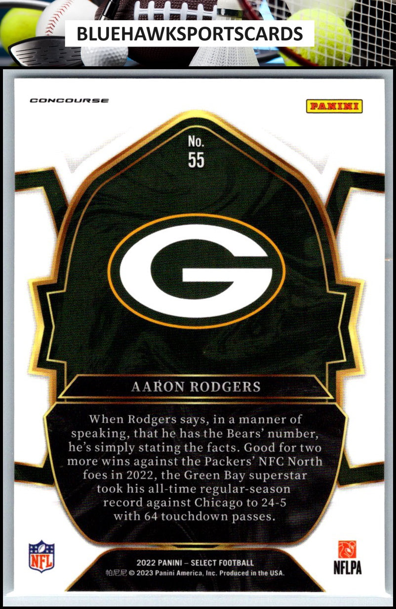 2022 Panini Select #55 Aaron Rodgers