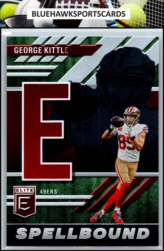 2023 Donruss Elite #SB-GK6 George Kittle Spellbound Green