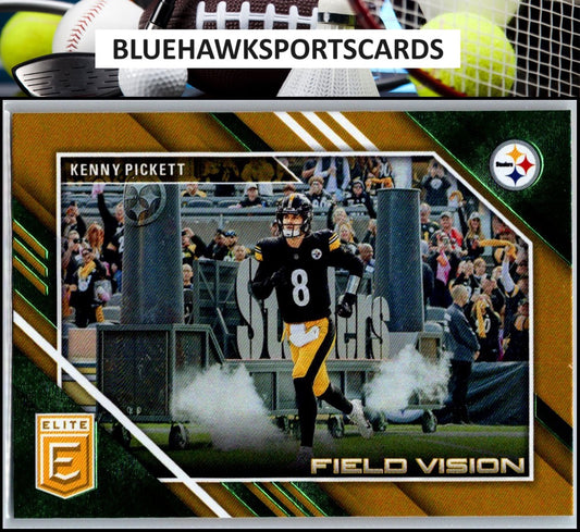 2023 Donruss Elite #FV-10 Kenny Pickett Field Vision Green