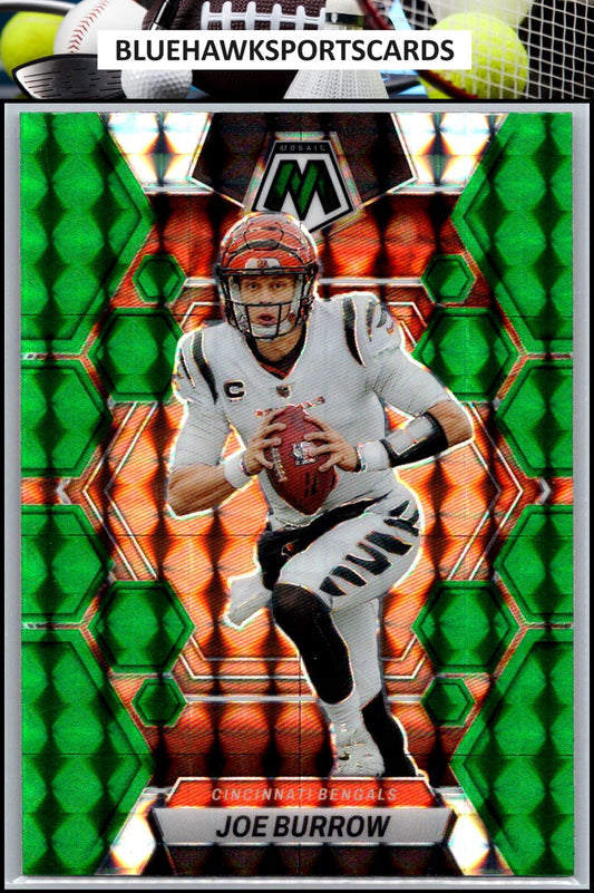 2023 Panini Mosaic #40 Joe Burrow Green Mosaic