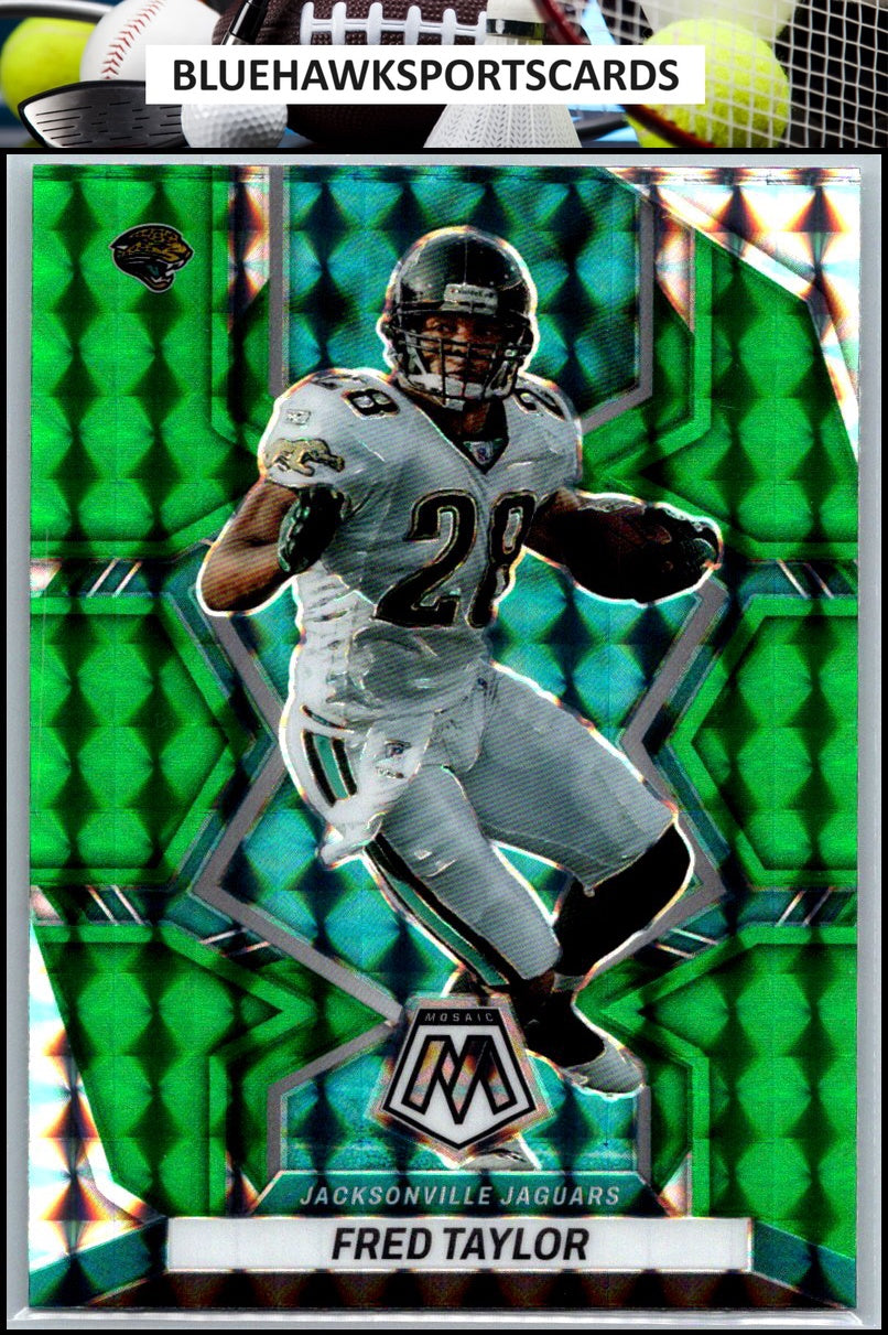 2022 Panini Mosaic #93 Fred Taylor Mosaic Green