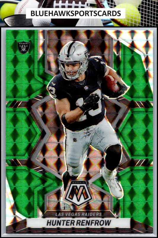 2022 Panini Mosaic #118 Hunter Renfrow Mosaic Green