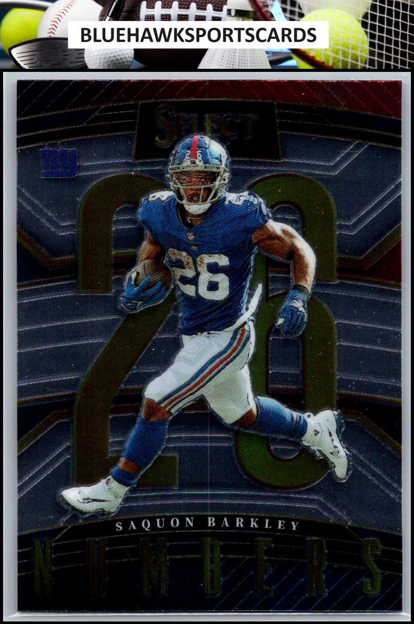 2022 Panini Select #SN-11 Saquon Barkley Select Numbers