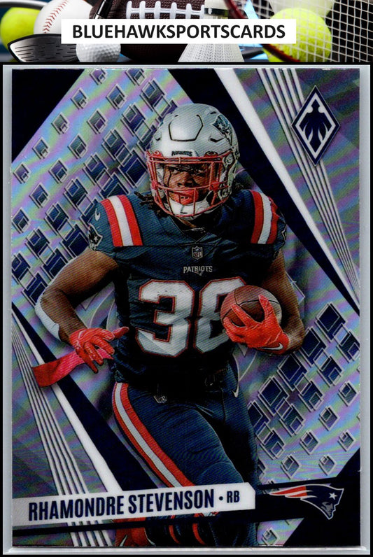 2023 Panini Phoenix #45b Rhamondre Stevenson Silver