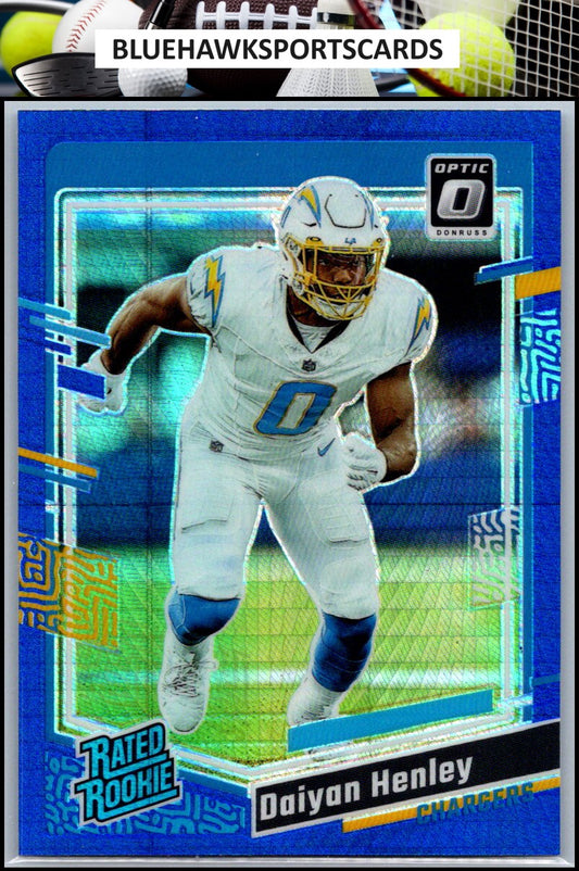 2023 Donruss Optic #263 Daiyan Henley Blue Hyper